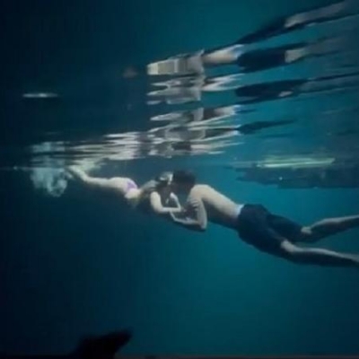 Virginia Fonseca beija Zé Felipe durante mergulho: 'Coisa mais linda'