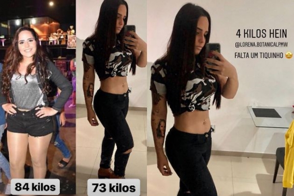 Perlla choca seguidores ao perder 11 quilos e mostra antes e depois