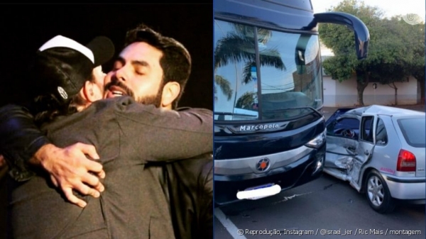Ônibus de Israel e Rodolffo se envolve em acidente após show da dupla no Sul do país