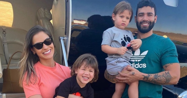Gusttavo Lima e Andressa Suita celebram 5 anos do filho com festa simples e surpreendem fãs: 'Mais especial'