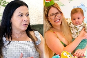 Fernanda Vasconcellos emociona em foto inédita com o filho recém-nascido.