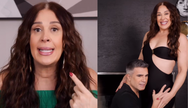 Claudia Raia exibe barriga saliente de gravidez em teatro com marido, Jarbas Homem de Mello