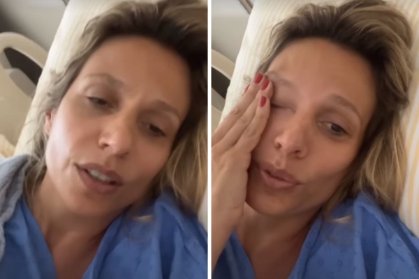 Luisa Mell aparece abatida e deitada em cama de hospital: 'Internada de novo, tive outra convulsão'