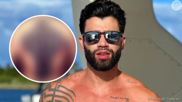 Gusttavo Lima mostra nova tatuagem e expõe segredo para não sentir dor