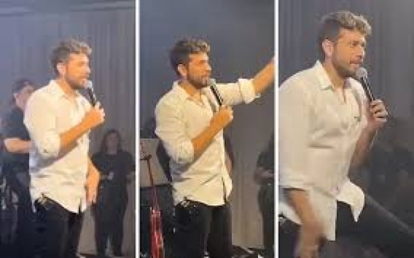 Gustavo Mioto dá chega pra lá em fã que gritava o nome de Ana Castela em seu show