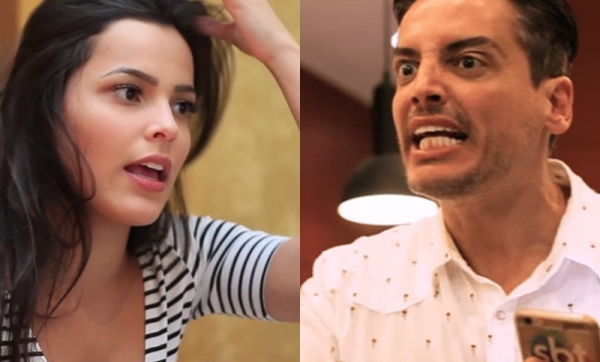 Emilly Araújo é escorraçada em público, Leo Dias a ataca e os dois têm briga feia