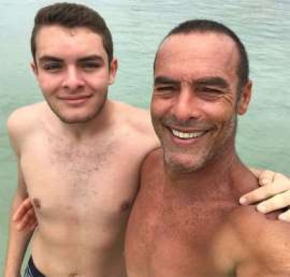 Paulo Zulu curte praia com o filho: Tudo de bom