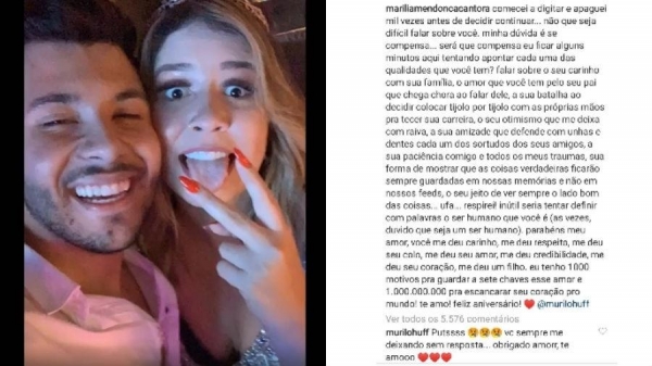 Marília Mendonça faz declaração de amor e namorado fica "sem resposta"