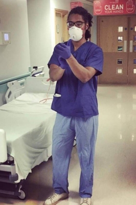 Carioca, ator Diogo Sales, de ‘Game of thrones’, trabalha como voluntário em hospital de Londres contra coronavírus